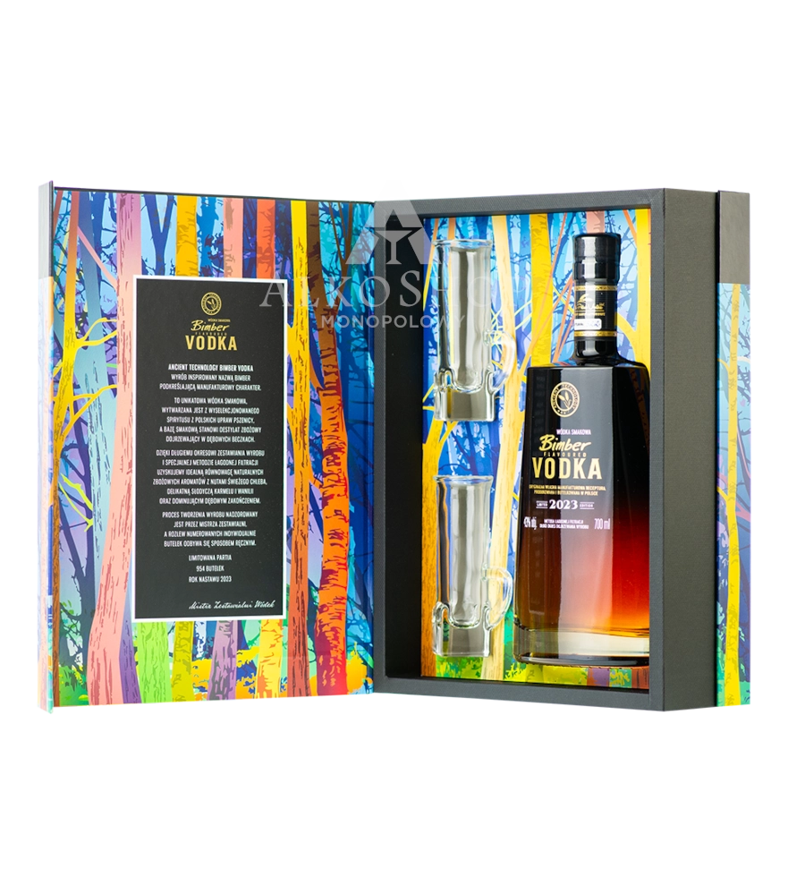 WÓDKA Bimber Flavoured + kieliszki 43 Edition WÓDKA Bimber Flavoured + kieliszki 43 Edition