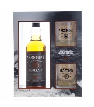 WHISKY Aerstone 10 Y O Land Casc + Szklanki