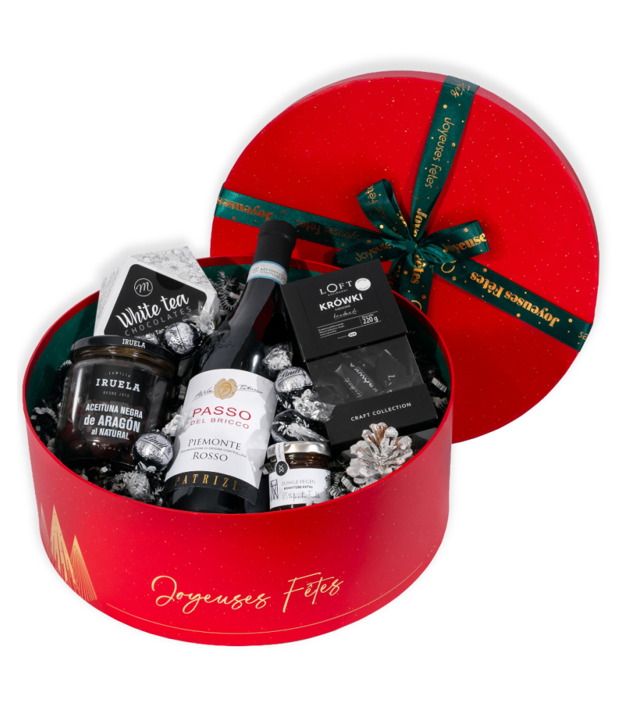 Zestaw Upominkowy Okrągły Czerwony