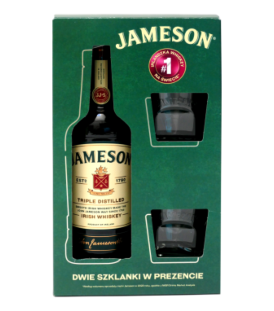 WHISKY Jameson+ 2 szklanki