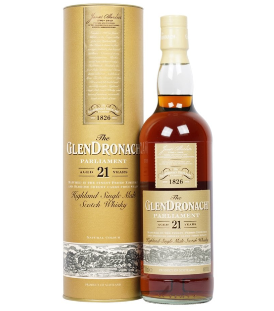 WHISKY Glendronach 21 Y O Parliament