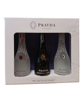 WÓDKA Pravda Zestaw Kokos/Kawa/Malina