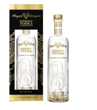 WÓDKA Royal Dragon 23 Carat Gold