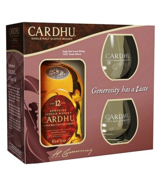 WHISKY Cardhu 12 Y O Szklanki